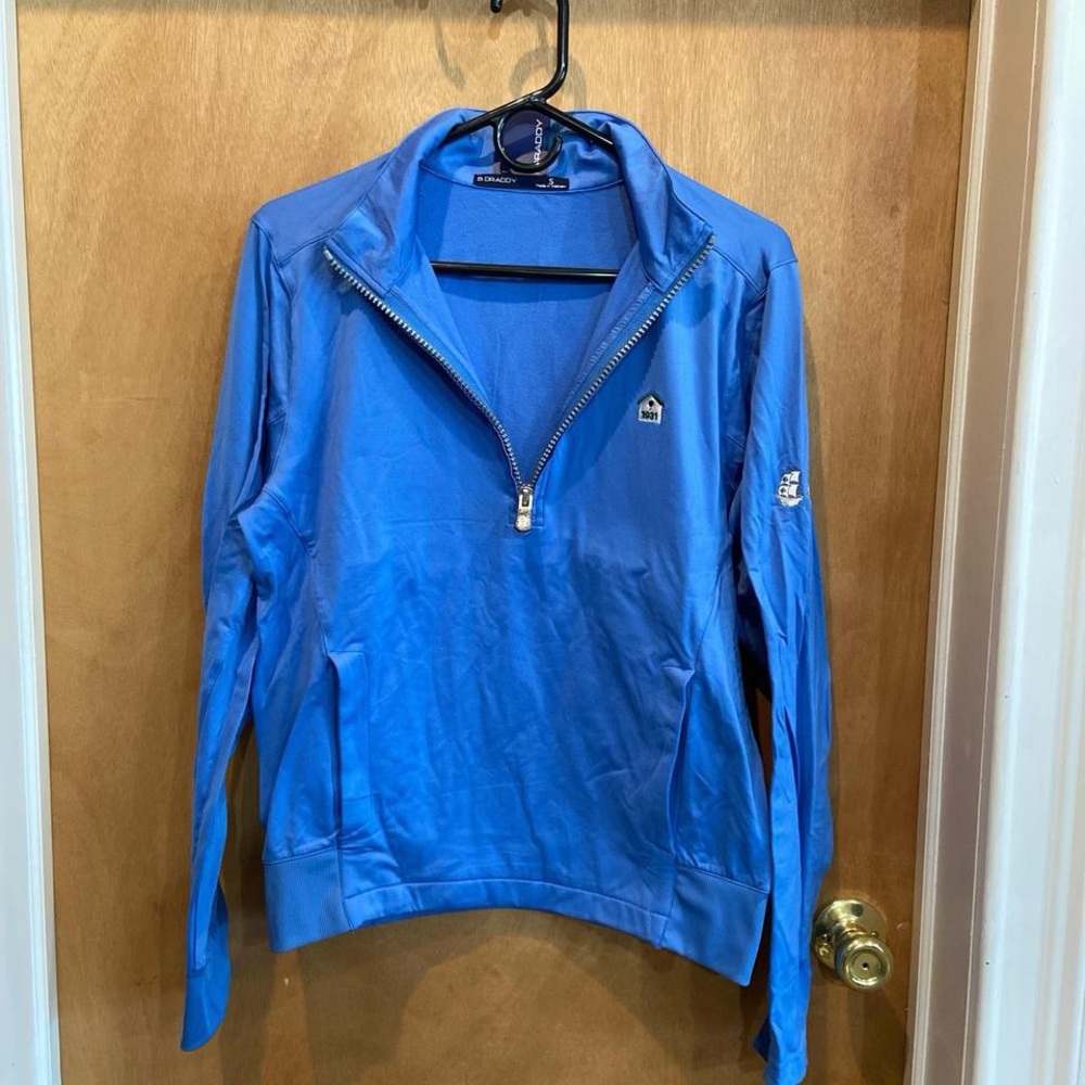 Blue Quarter-Zip Pullover